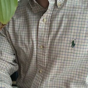 Ralph Lauren Polo Super Soft Dress Shirt Size Lg